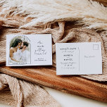 Endlich Moderne Arche mit Foto Save the Date Ankündigungspostkarte<br><div class="desc">Mit diesem modernen Bogen und dem Foto-Design erstellen Sie eine wirklich einzigartige Save the Date-Karte! Fügen Sie einfach Ihr Foto hinzu und ändern Sie den Wortlaut. Editieren Sie die Farben aller Elemente und den Hintergrund einfach,  um Ihre Farbpalette zu erfüllen!</div>