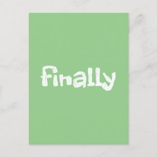 endlich postkarte