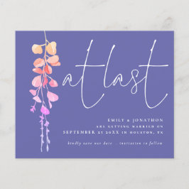 Endlich Save the Date Eukalyptus Periwinkle