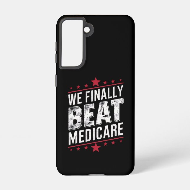 Endlich schlagen wir Medicare Trump Biden-Wahlen Samsung Galaxy Hülle (Rückseite)