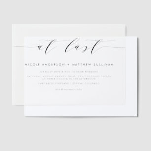 Endlich Schwarz-Minimalistisch-Script-Hochzeit
