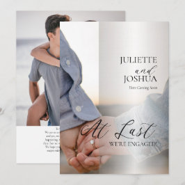 Endlich sind wir Verlobt 2 Foto Verlobung Ankündigung