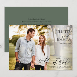 Endlich sind wir Verlobt Foto Verlobung Ankündigun Ankündigung