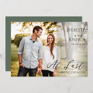 Endlich sind wir Verlobt Foto Verlobung Ankündigun Ankündigung