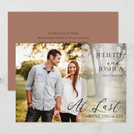 Endlich sind wir Verlobt Foto Verlobung Ankündigun Ankündigung