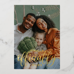 Endlich unsere 2 Foto Adoption Folieneinladung