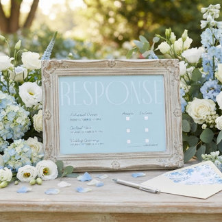 Endlich verheiratet moderne Hochzeits RSVP Einladung