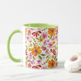 Endlich Wasserfarben-Blumen Frühling Tasse