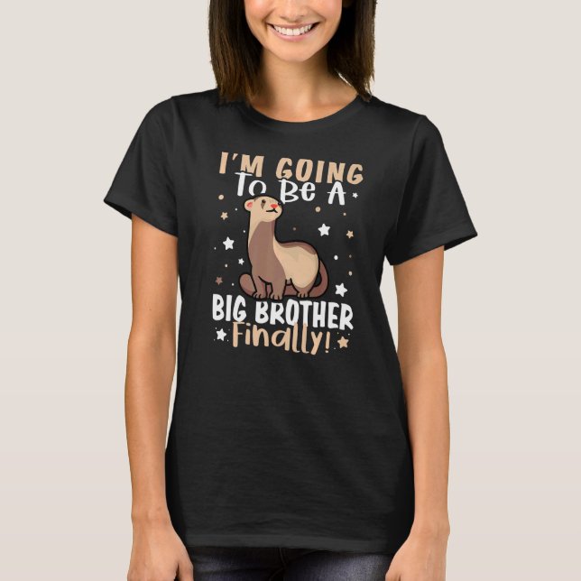 Endlich werde ich ein großer Bruder sein T-Shirt (Vorderseite)