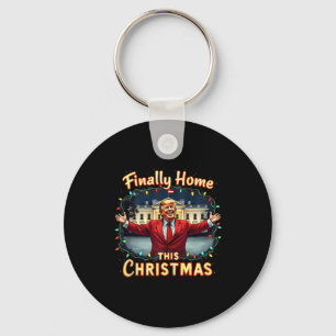 Endlich Zuhause Dieses Weihnachten Trump Feier App Schlüsselanhänger