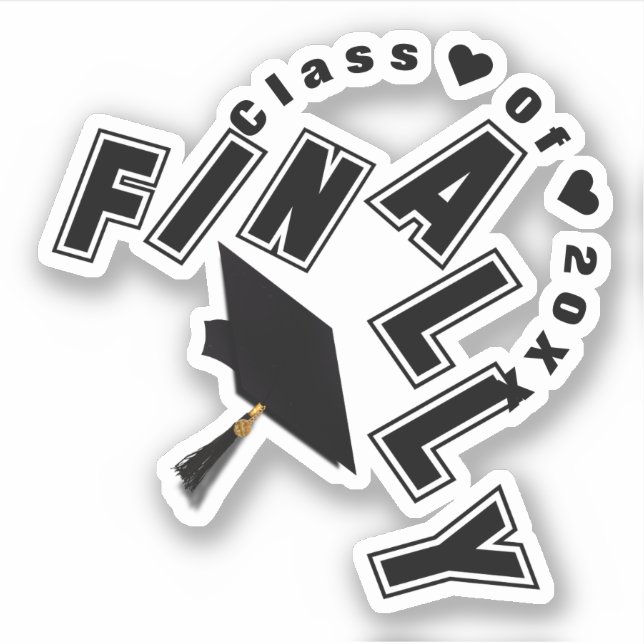 Endlicher Abschluss Aufkleber (Vorderseite)