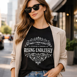 Endlos Aufsteigend Frauen Vintage-Typografie T-Shirt