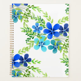 Endlos blau Vergiss mich nicht Blume Planer