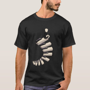 Endlos Melodie Musiker Klavierspieler Musikliebhab T-Shirt
