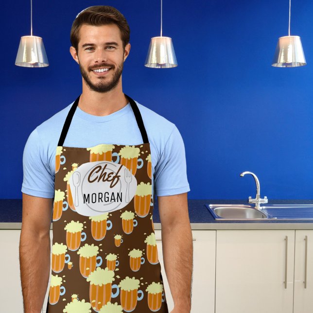 Endlos schäumende Bier Mens Schürze (Cook in style and with a sense of humor with our fun customizable apron. )