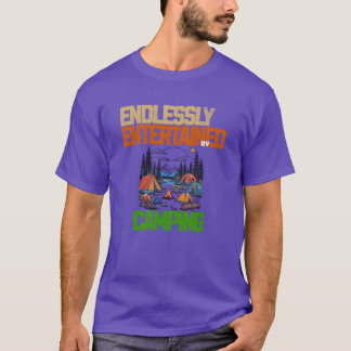 Endlos unterhalten von Camping vintage T-Shirt