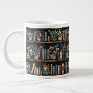 Endlose Bücher Retro Jumbo-Tasse