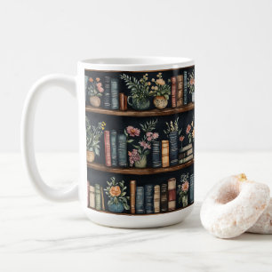 Endlose Bücher Retro Kaffeetasse
