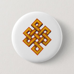 Endlose buddhistische Erkenntnis Button