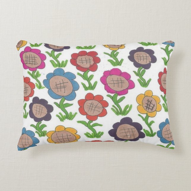 Endlose Garden Blume Muster Art Dekokissen (Vorderseite)