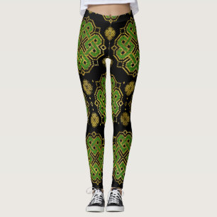 Endlose Knie - Kleeblatt Vierblatt-Klee Leggings