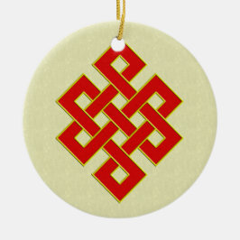 Endlose Knoten-Verzierung Keramikornament