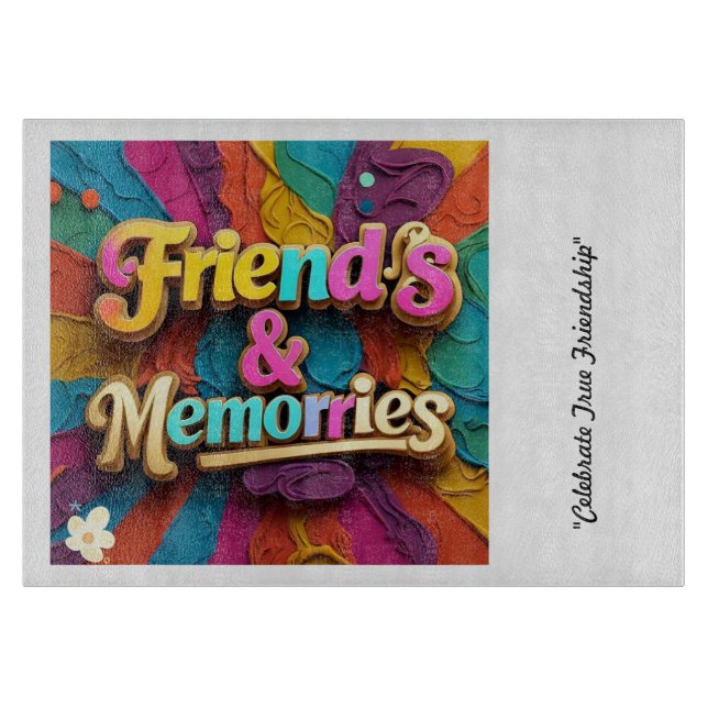 "Endlose Liebe gemeinsam" Schneidebrett (Vorderseite)