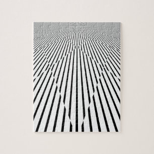 Endlose Linie Diamant-Täuschungs-Muster Puzzle