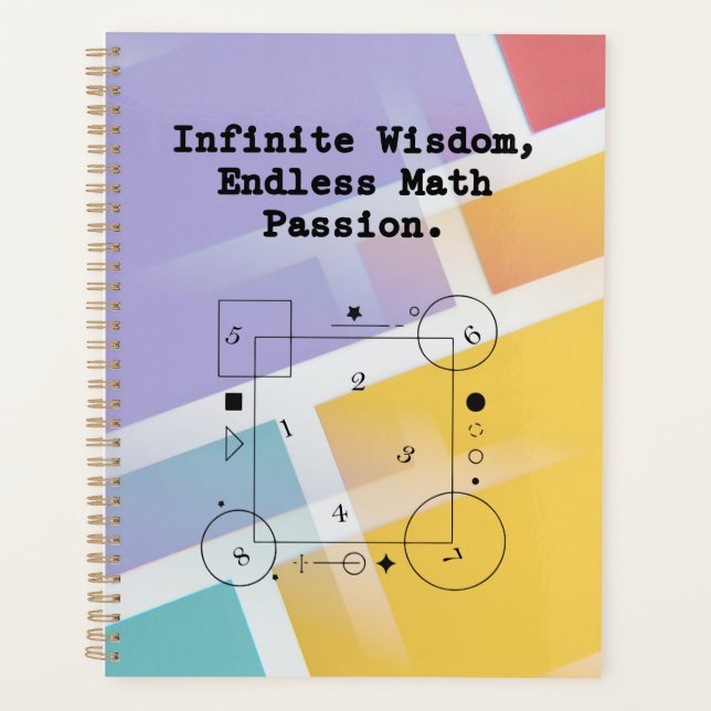Endlose Mathematik-Leidenschaft | Infinite Wisdom  Planer (Vorderseite)