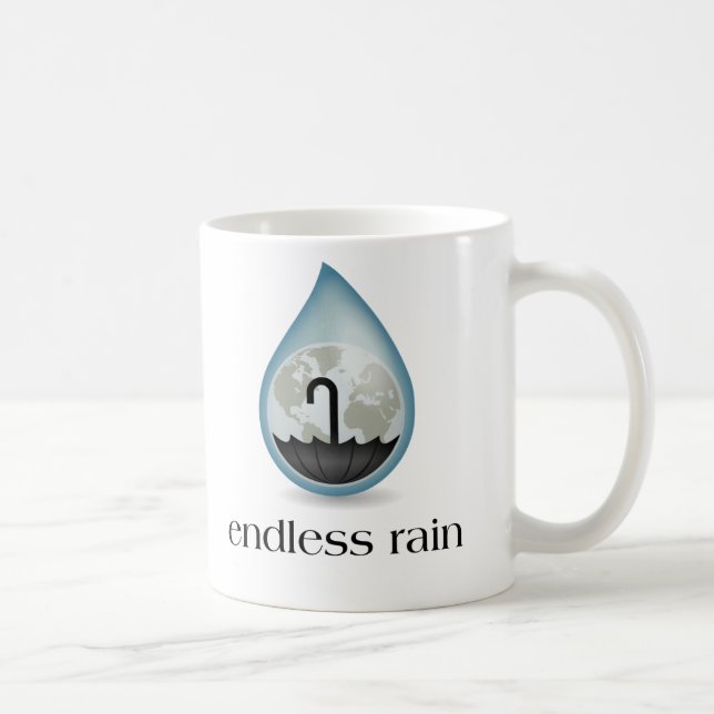 Endlose Regen-Tasse Kaffeetasse (Rechts)