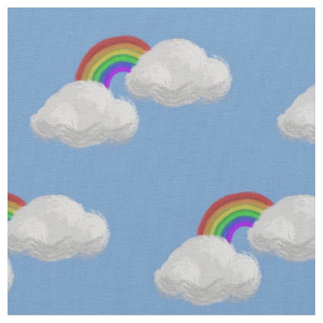 Endlose Regenbogen-gemustertes Gewebe Stoff (Nahaufnahme)