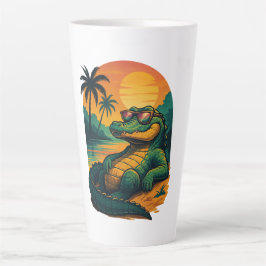 Endlose Sommerkrokodile - Retro Milchtasse
