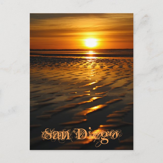 Endlose Sonnenuntergänge Postkarte (Vorderseite)