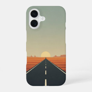 Endlose Wüstenstraße iPhone 16 Hülle