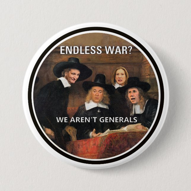 Endloser Krieg? Button (Vorderseite)