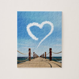 Endloser Pfad Herzförmige Cloud Puzzle