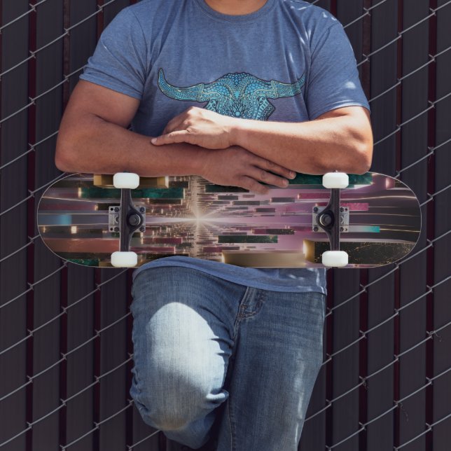 Endloser schwebender Monolith-Korridor  Skateboard (Außenbereich 3)