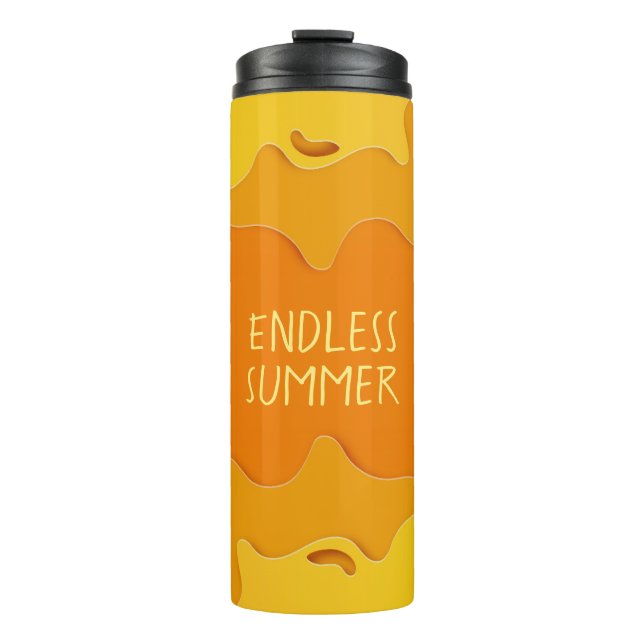 Endloser Sommer Isolierter Reisebecher Thermosbecher (Vorderseite)