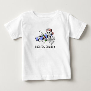 Endloser Sommer Lustiger Skelett  Baby T-shirt
