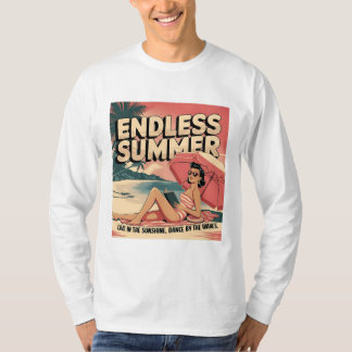Endloser Sommer Retro Beach T-Shirt