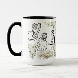 Endloses Schwur-Magie-Schwarz & Weiß Tasse