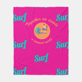 Endloses Surfen Fleecedecke
