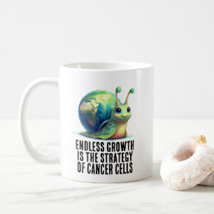 Endloses Wachstum ist die Strategie von Krebszelle Kaffeetasse