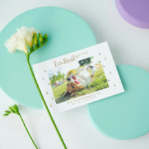 Endloses Weihnachtsglück Folie Postkarte