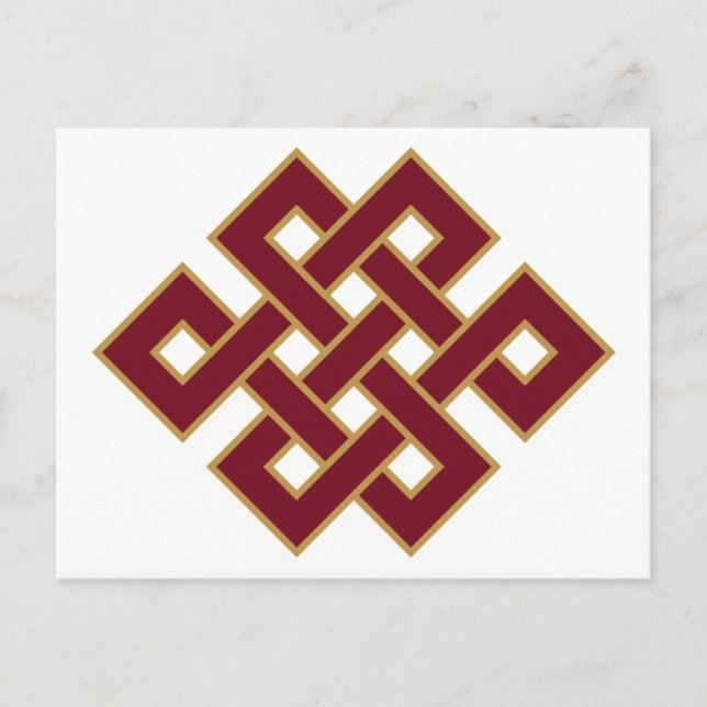 Endlosknotensymbol Postkarte (Vorderseite)