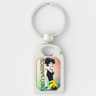 ENDO KRIEGER Rechteck-Metall Keychain Schlüsselanhänger