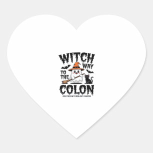 Endo Nurse Halloween Gastrointestinale Krankenschw Herz-Aufkleber