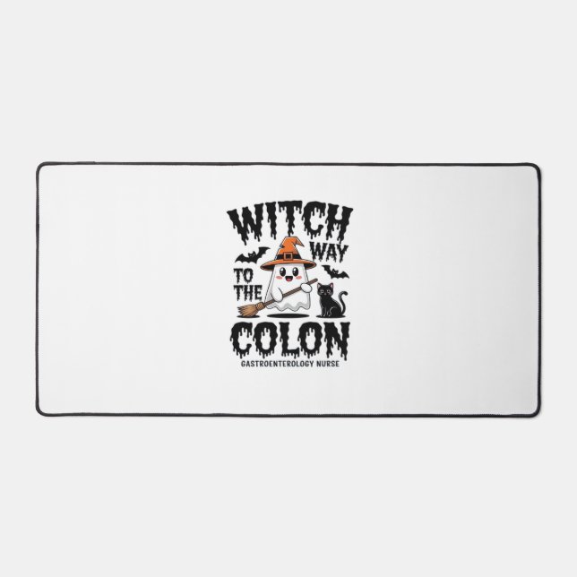 Endo Nurse Halloween Gastrointestinale Krankenschw Schreibtischunterlage (Vorderseite)