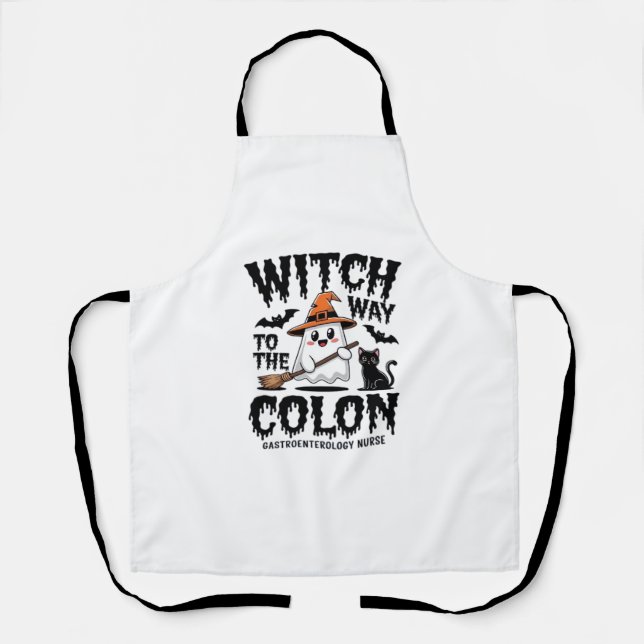 Endo Nurse Halloween Gastrointestinale Krankenschw Schürze (Vorderseite)