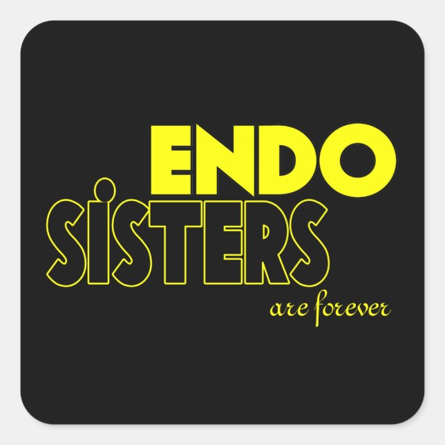 ENDO SISTER ENDOMETRIOSIS Aufkleber (Vorderseite)